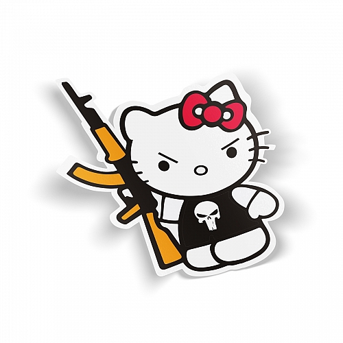 Стикер Hello Kitty AK47