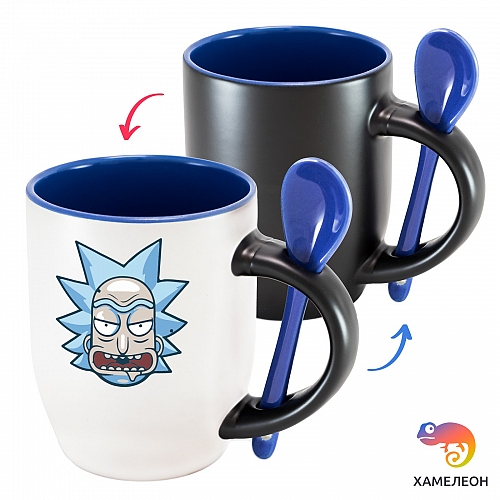 Кружка хамелеон Rick and Morty