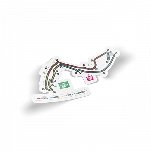 Стикер Curcuit de Monaco