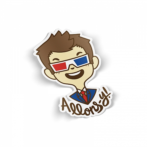 Стикер Allons - Доктор Кто