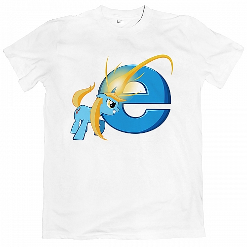 Футболка Internet Explorer и My Little Pony
