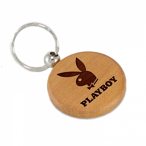 Брелок Playboy из дерева
