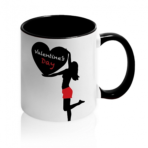 Кружка Valentine's Day (силует)