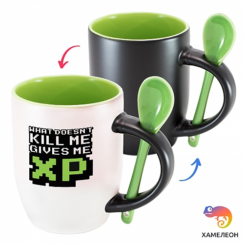 Кружка хамелеон Kill Me Gives Me XP