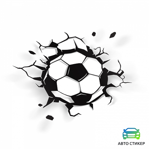 Наклейка футбольный мяч