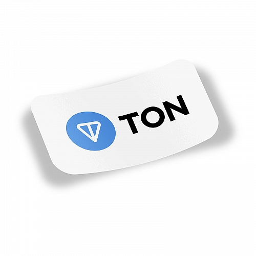 Стикер TON white
