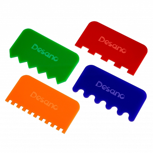 Цветные фигурные грабельки, 4 шт