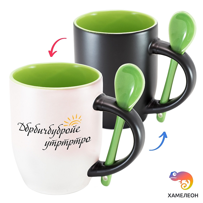 Кружка хамелеон «Дбрбичбурбройе утротртро» - # 4 Кружка хамелеон «Дбрбичбурбройе утротртро» #4