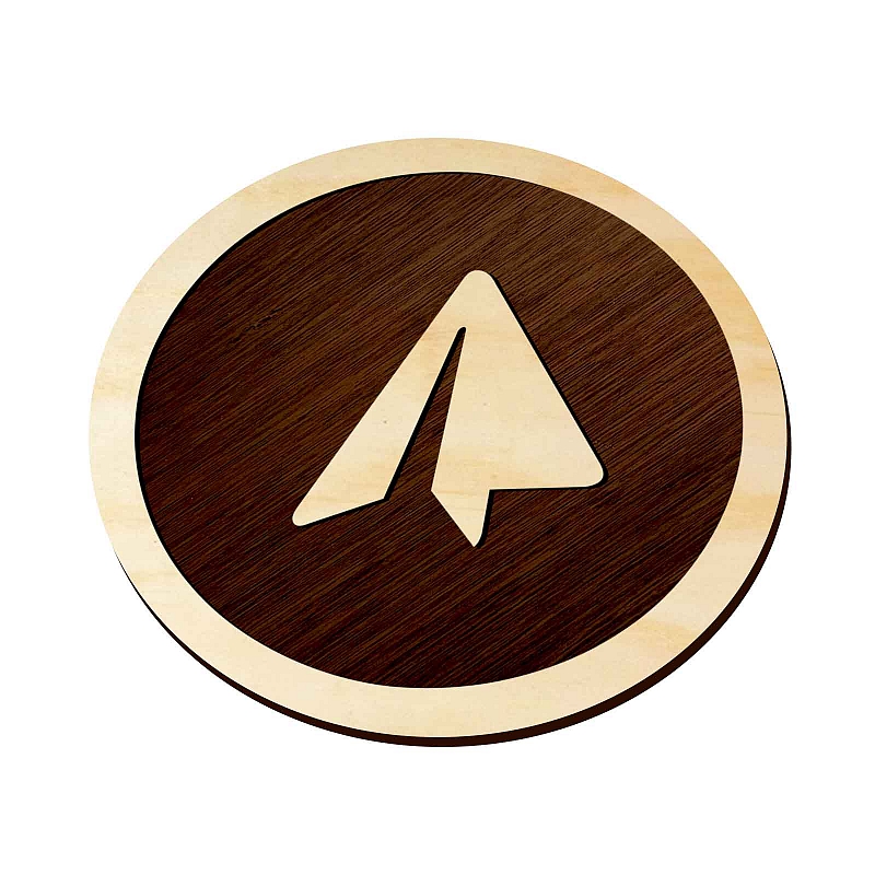 Подставка под кружку Telegram - # 1 Подставка под кружку Telegram #1