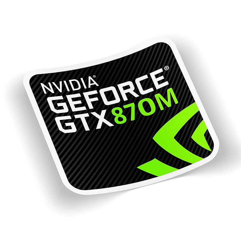 Стикер Nvidia GeForce 870m - # 1 Стикер Nvidia GeForce 870m #1