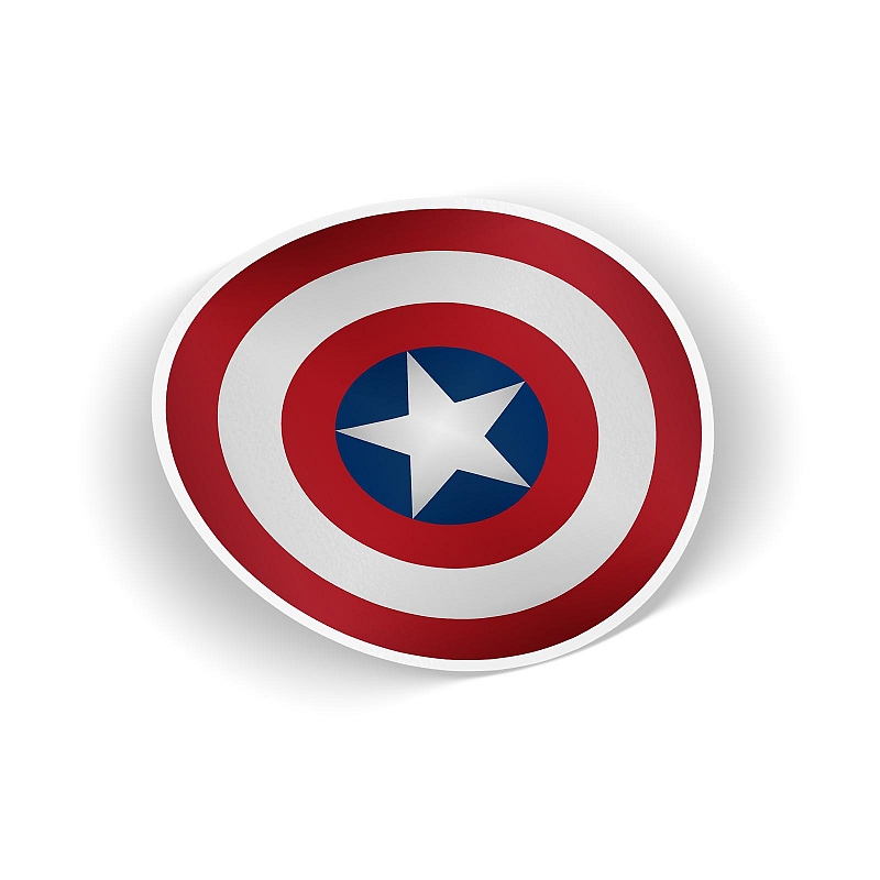 Стикер Captain America Shield - # 1 Стикер Captain America Shield #1