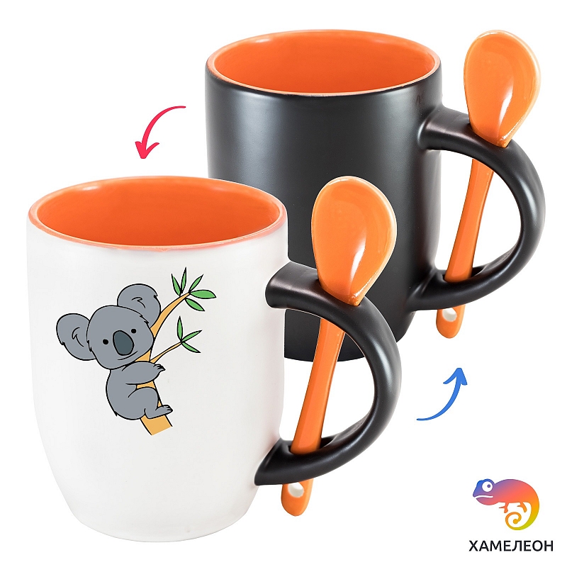 Кружка хамелеон «Коала на девере» - # 4 Кружка хамелеон «Коала на девере» #4