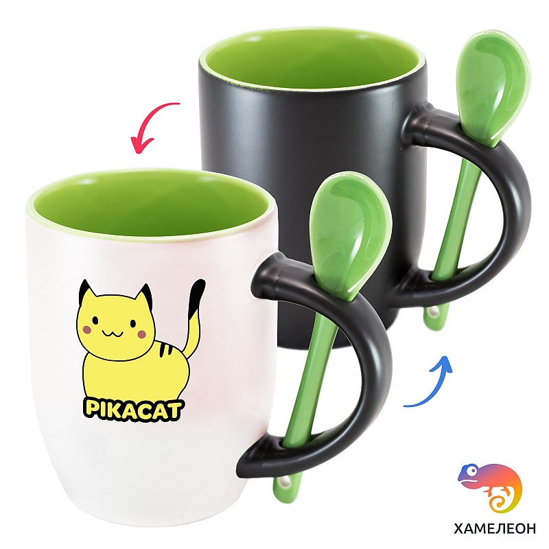 Кружка хамелеон Pikacat - # 2 Кружка хамелеон Pikacat #2