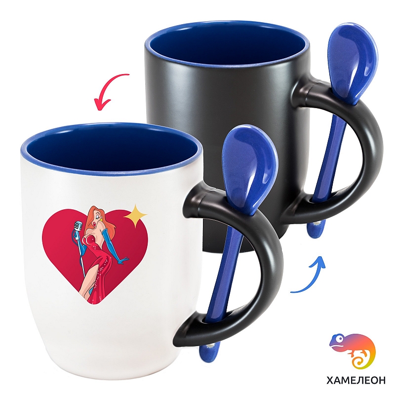 Кружка хамелеон Jessica Stencil - # 1 Кружка хамелеон Jessica Stencil #1
