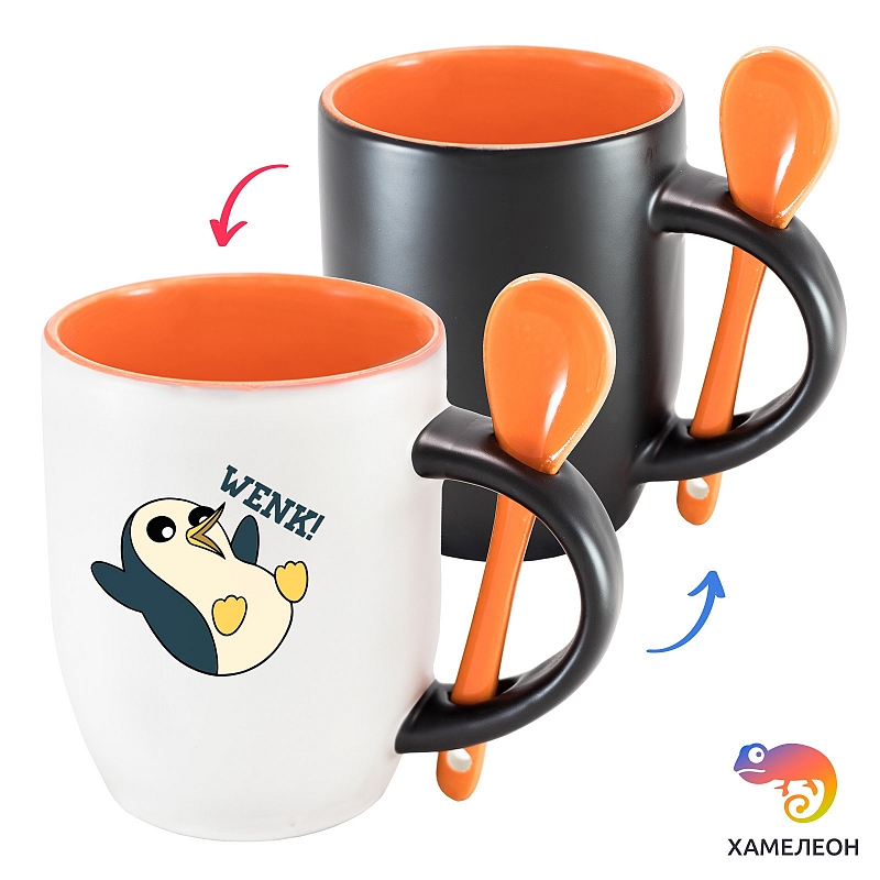 Кружка хамелеон Adventure Time: Gunther Wenk - # 4 Кружка хамелеон Adventure Time: Gunther Wenk #4