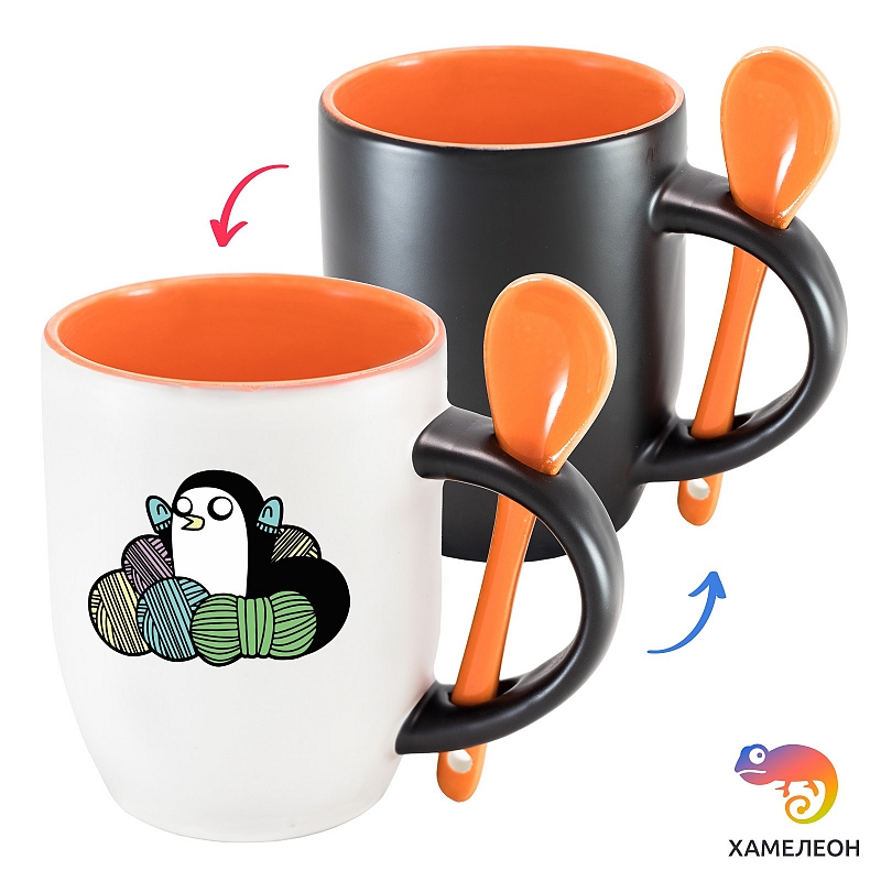 Кружка хамелеон Adventure Time: Yarn Gunter - # 1 Кружка хамелеон Adventure Time: Yarn Gunter #1