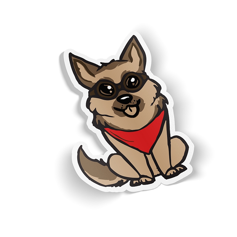 Стикер Fallout - Dogmeat - # 1 Стикер Fallout - Dogmeat #1