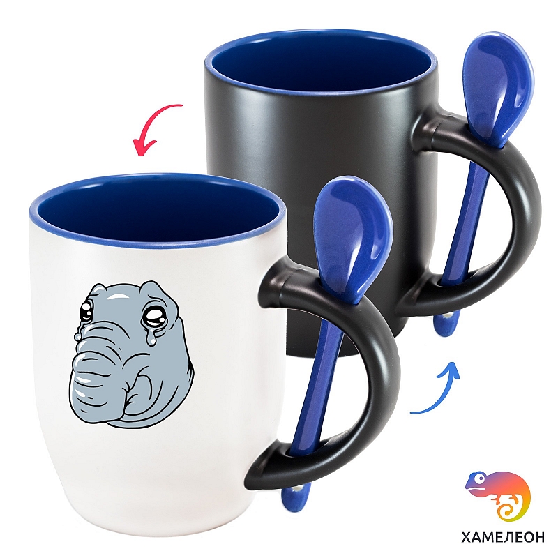 Кружка хамелеон «Ждун плачет» - # 3 Кружка хамелеон «Ждун плачет» #3