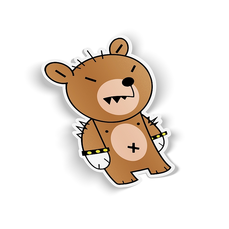 Стикер Злой мишка - # 1 Стикер Злой мишка #1