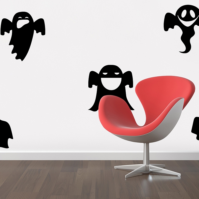 Наклейка на стену «Привидения на Хэллоуин» - # 2 Наклейка на стену «Привидения на Хэллоуин» #2