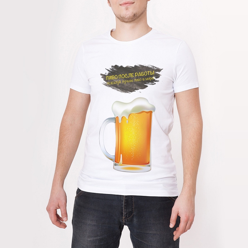Футболка Пиво после работы - # 2 Футболка Пиво после работы #2