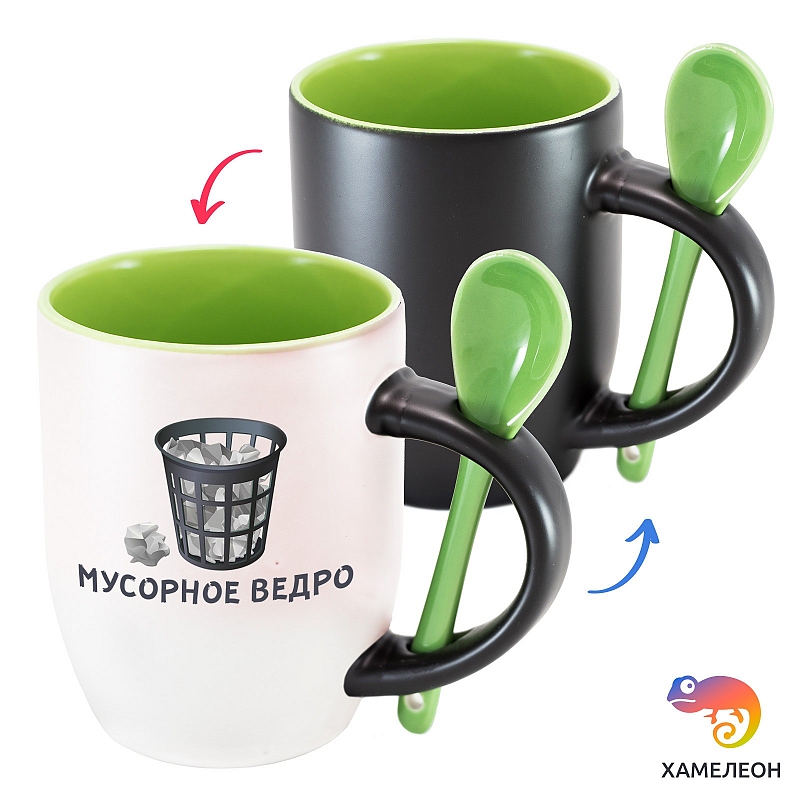 Кружка хамелеон «Мусорное ведро» - # 4 Кружка хамелеон «Мусорное ведро» #4