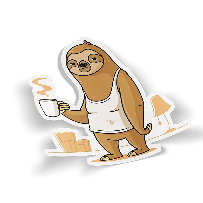 Стикер Депрессо утра понедельника - # 1 Стикер Депрессо утра понедельника #1