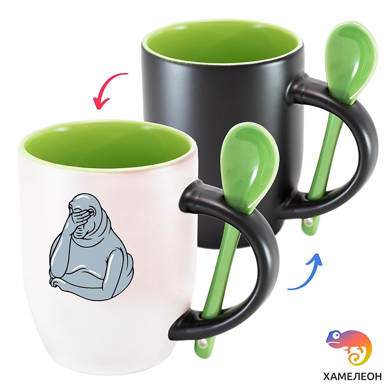 Кружка хамелеон «Ждун разочарован» - # 2 Кружка хамелеон «Ждун разочарован» #2