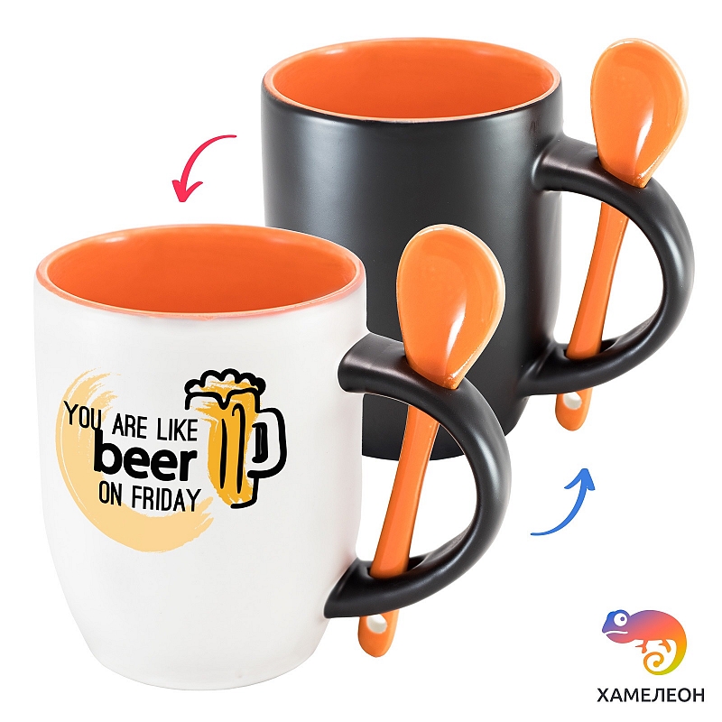 Кружка хамелеон You are like Beer on Friday - # 2 Кружка хамелеон You are like Beer on Friday #2