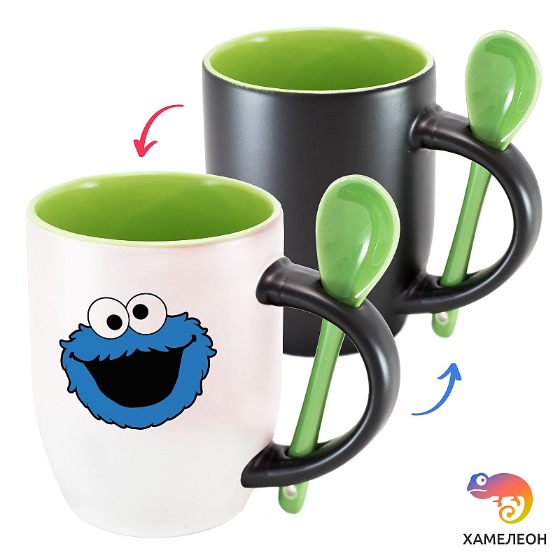 Кружка хамелеон Cookie Monster Peeper - # 2 Кружка хамелеон Cookie Monster Peeper #2