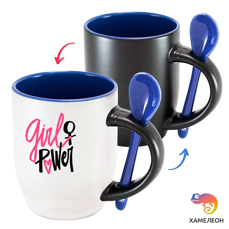 Кружка хамелеон Girl Power - # 3 Кружка хамелеон Girl Power #3