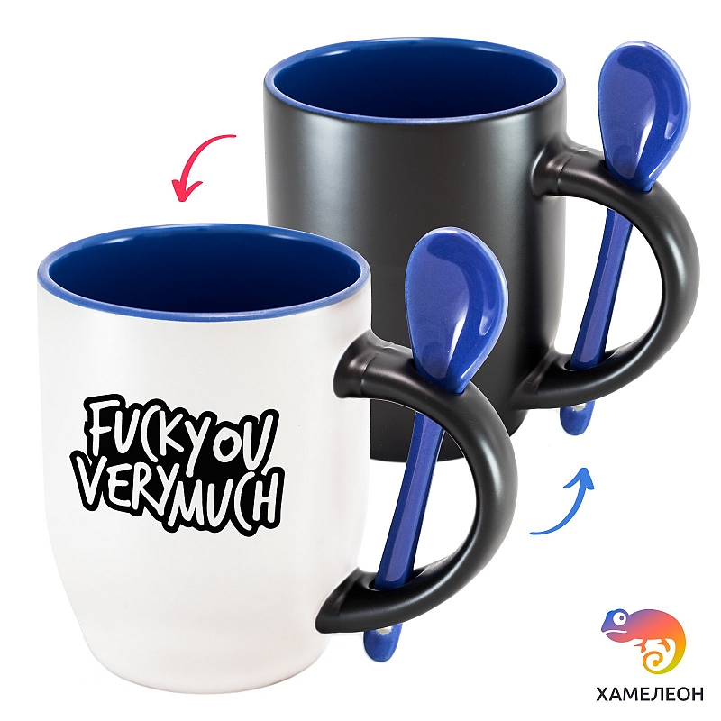 Кружка хамелеон Fuck you very much - # 3 Кружка хамелеон Fuck you very much #3