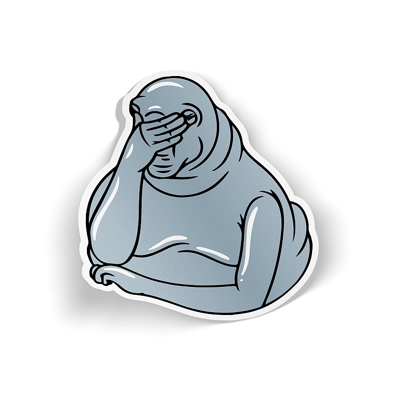 Стикер «Ждун разочарован» - # 1 Стикер «Ждун разочарован» #1