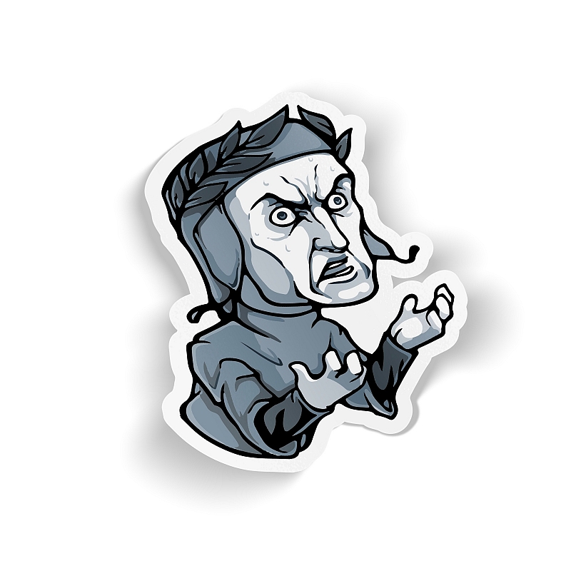 Стикер Dante's - What the HELL?! - # 1 Стикер Dante's - What the HELL?! #1