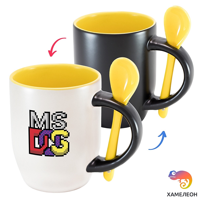 Кружка хамелеон MS-DOS - # 3 Кружка хамелеон MS-DOS #3