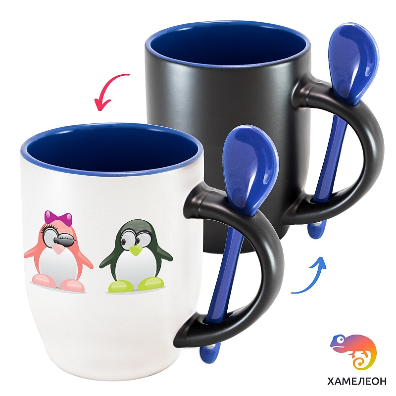 Кружка хамелеон «Линуксянская любовь» - # 4 Кружка хамелеон «Линуксянская любовь» #4
