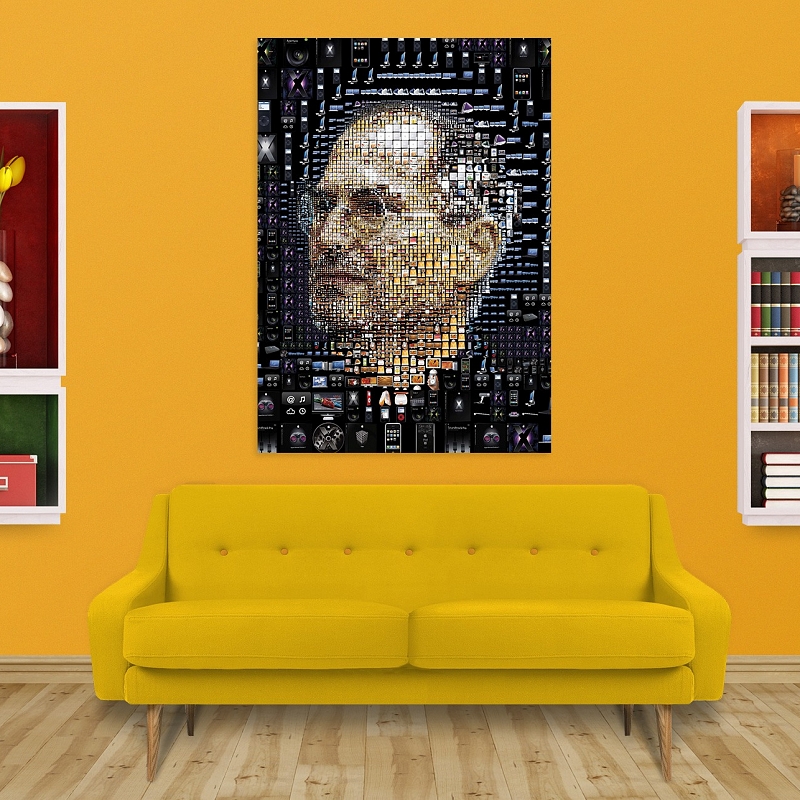 Постер Стив Джобс мозайка - # 2 Постер Стив Джобс мозайка #2