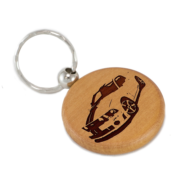 Брелок Mustang из дерева - # 1 Брелок Mustang из дерева #1