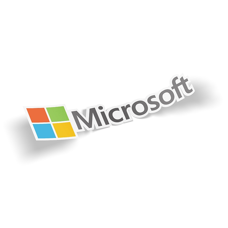Стикер Microsoft - # 1 Стикер Microsoft #1