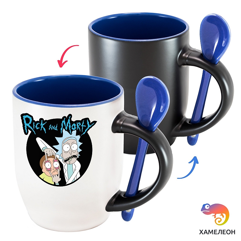Кружка хамелеон Рик и Морти - # 1 Кружка хамелеон Рик и Морти #1