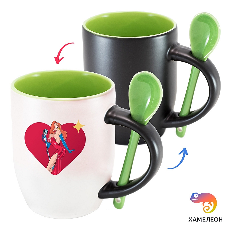 Кружка хамелеон Jessica Stencil - # 2 Кружка хамелеон Jessica Stencil #2