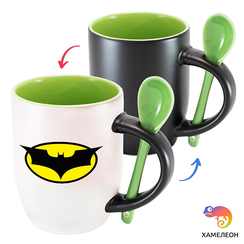 Кружка хамелеон Batman (logo) - # 4 Кружка хамелеон Batman (logo) #4