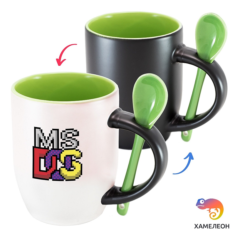 Кружка хамелеон MS-DOS - # 2 Кружка хамелеон MS-DOS #2