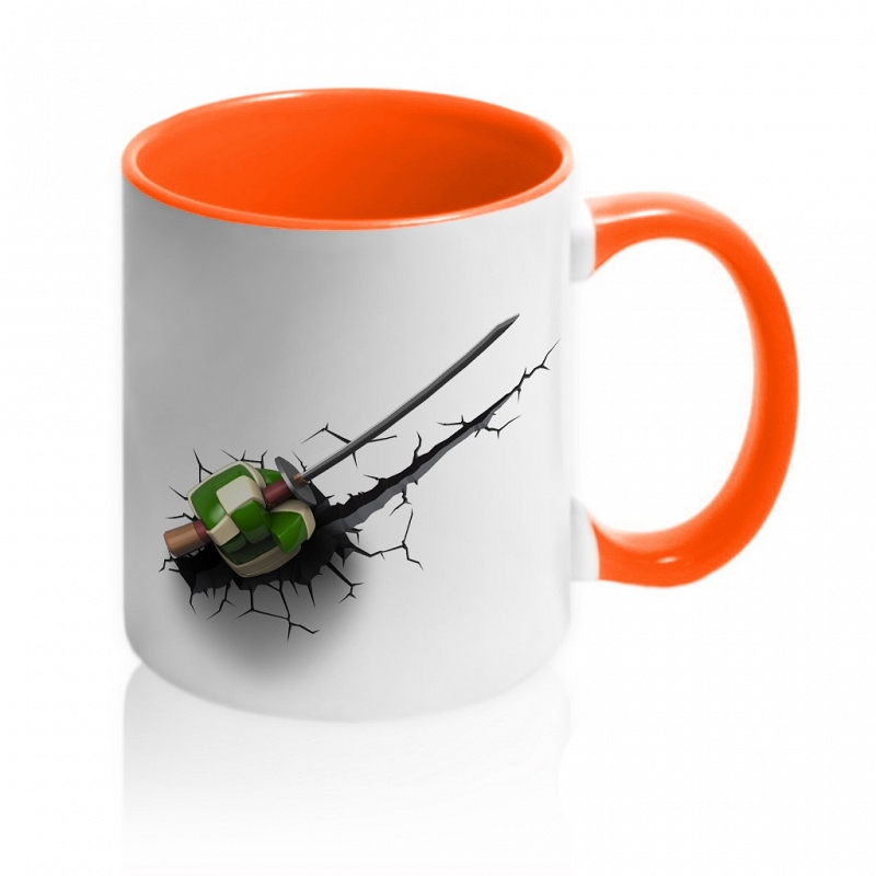 Кружка с 3D черепашкой ниндзя - # 2 Кружка с 3D черепашкой ниндзя #2