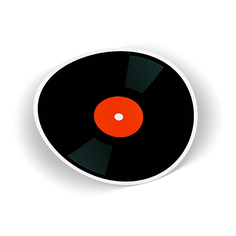 Стикер Vinyl Record #8 - # 1 Стикер Vinyl Record #8 #1