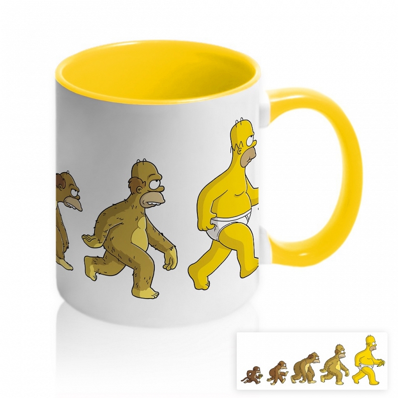 Кружка Эволюция Симпсонов - # 4 Кружка Эволюция Симпсонов #4