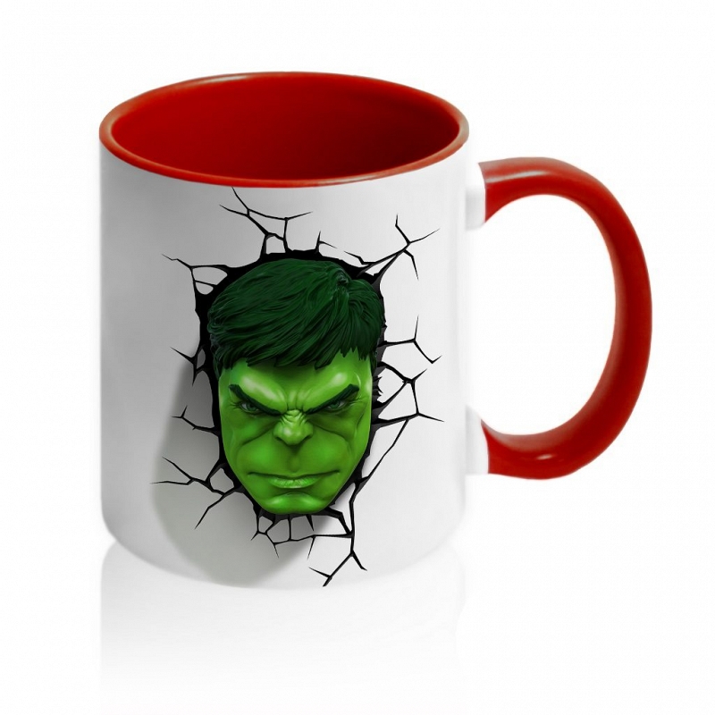 Кружка с 3D Халком - # 1 Кружка с 3D Халком #1