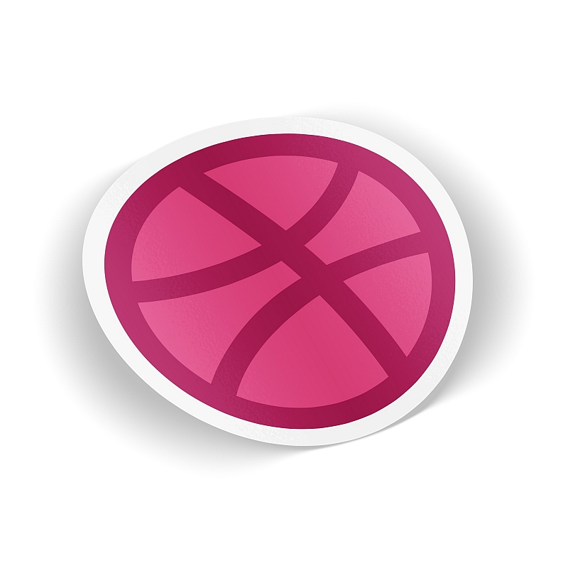 Стикер Dribbble - # 1 Стикер Dribbble #1