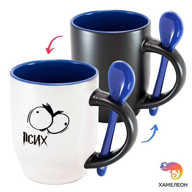 Кружка хамелеон «Псих» - # 4 Кружка хамелеон «Псих» #4