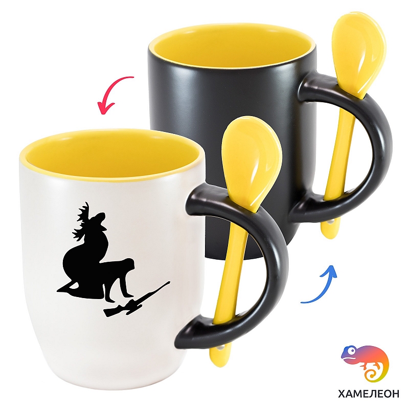 Кружка хамелеон «Неудачная охота» - # 2 Кружка хамелеон «Неудачная охота» #2